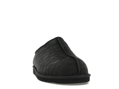Kith Kithmas Monogram Shearling Slippers Black