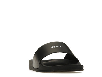OFF-WHITE Pool Slides Black White (Women's) (SS22)