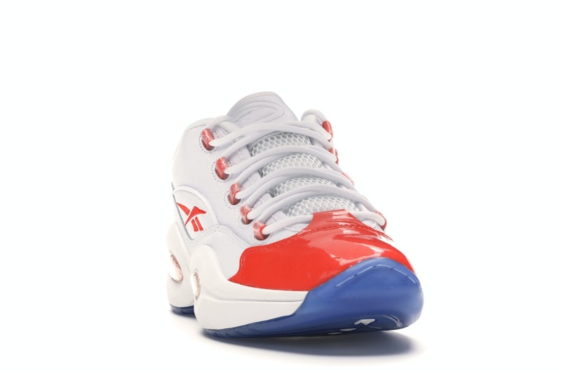 Reebok Question Low Patent Toe Orange
