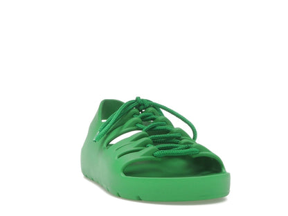 Bottega Veneta Jelly Lace Up Sandal Green