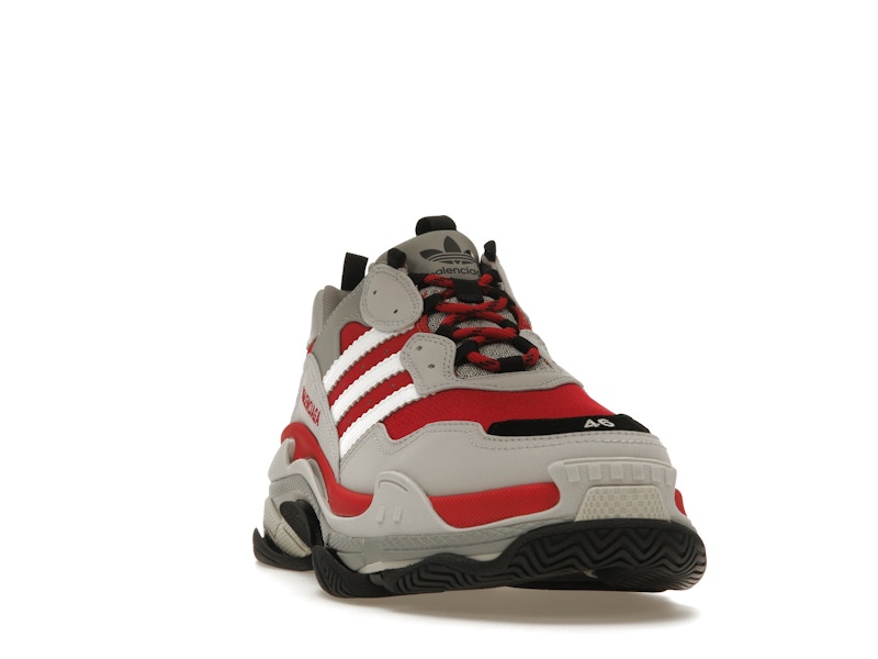 Balenciaga x adidas Triple S Red Grey Black