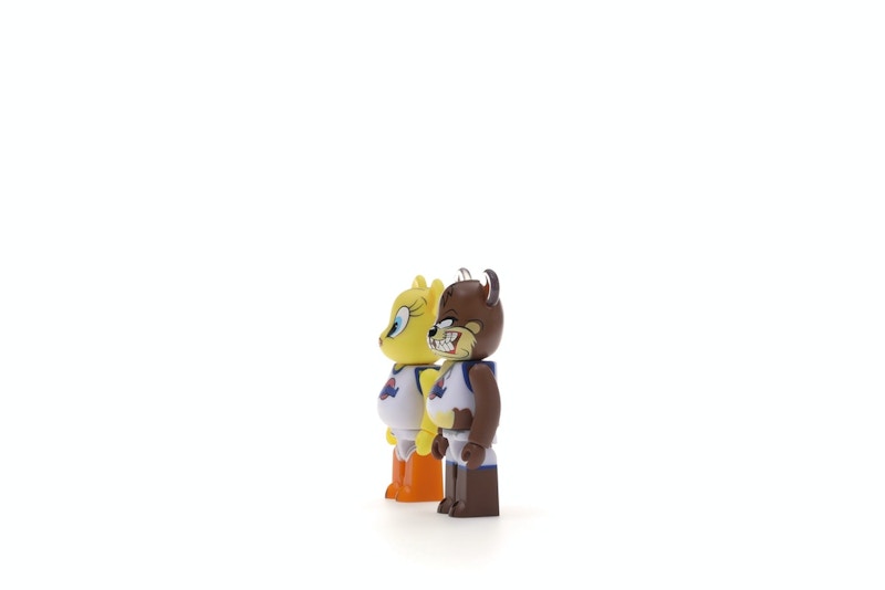 Bearbrick Space Jam Tweety & Tasmanian Devil 2 Pack 100% Multi
