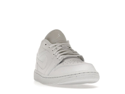 Jordan 1 Low Triple White Tumbled Leather
