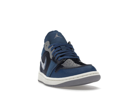 Jordan 1 Low SE Craft Obsidian French Blue Ashen Slate White
