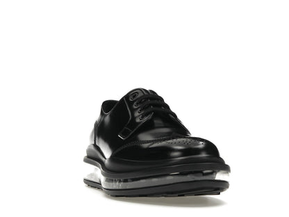 Prada Lace-Up Derby Black Brushed Leather