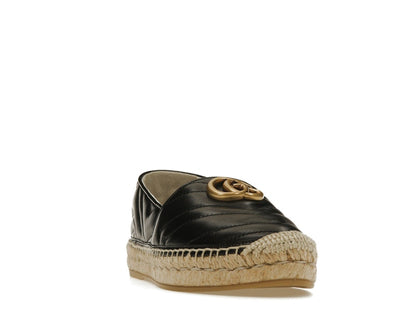 Gucci Double G Espadrille Black Leather