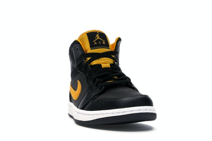 Jordan 1 Mid Black University Gold