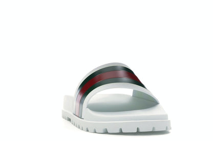 Gucci Web Slide Sandal White
