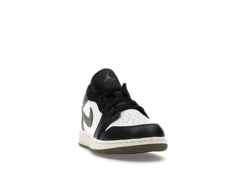 Jordan 1 Low Black Toe Medium Olive (GS)