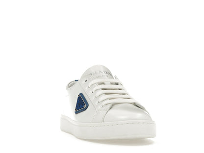 Prada Court Sneaker White Blue Leather (Women's)