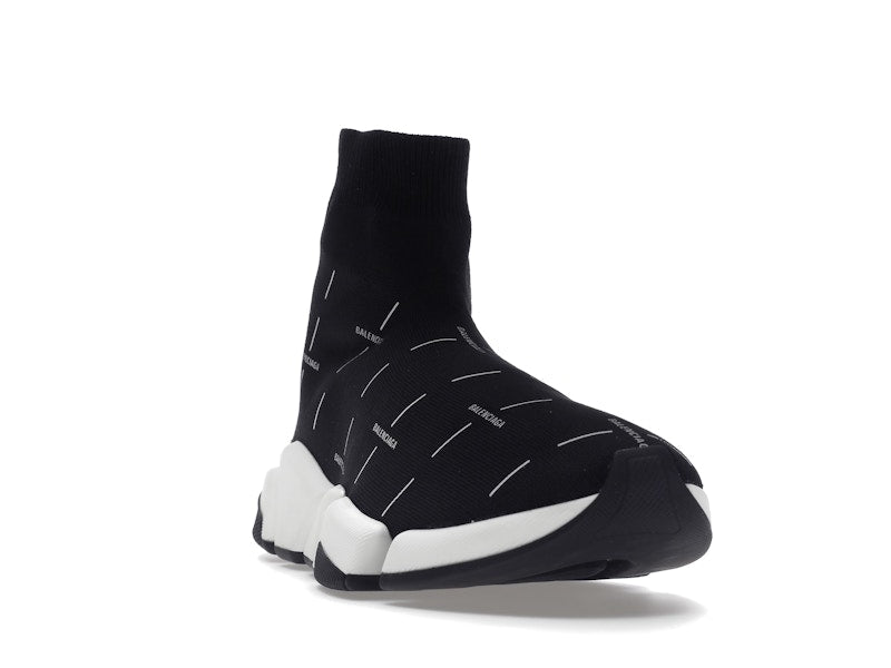 Balenciaga Speed 2.0 Black White Logo