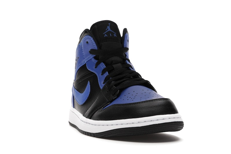 Jordan 1 Mid Hyper Royal Tumbled Leather