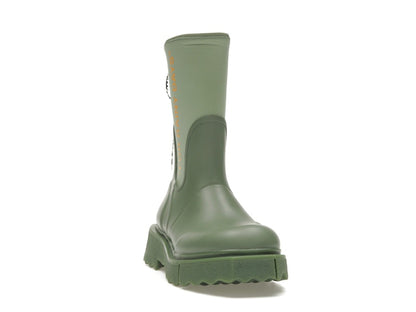 OFF-WHITE Zip-tie Rain Boots Green (Women's)