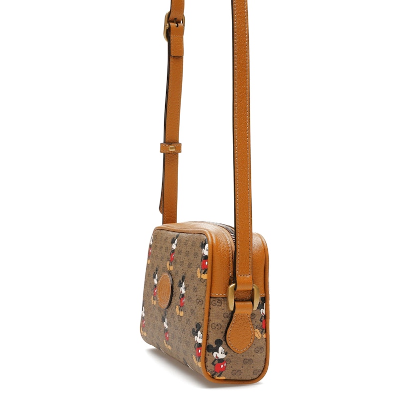 Gucci x Disney Mickey Mouse Crossbody Bag Brown