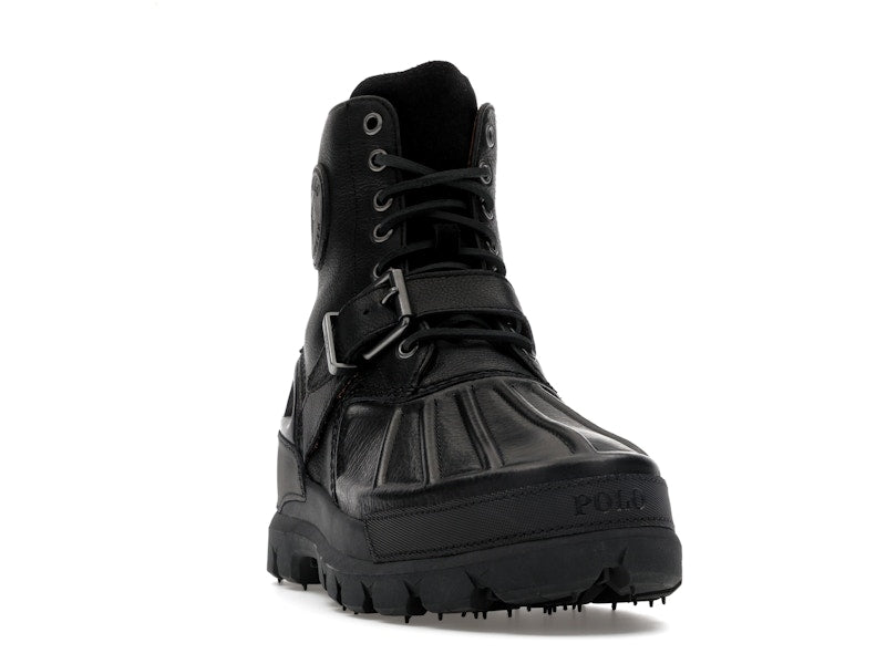 Polo Ralph Lauren Oslo High Oiled Leather Boot Black