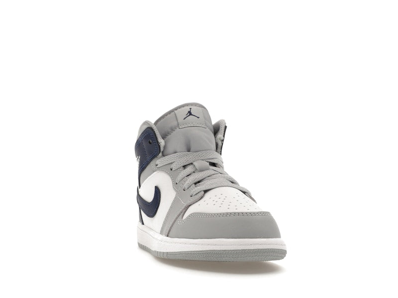 Jordan 1 Mid Wolf Grey Midnight Navy (PS)