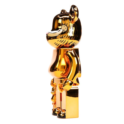 Bearbrick Garfield 100% & 400% Set Gold Chrome Ver.