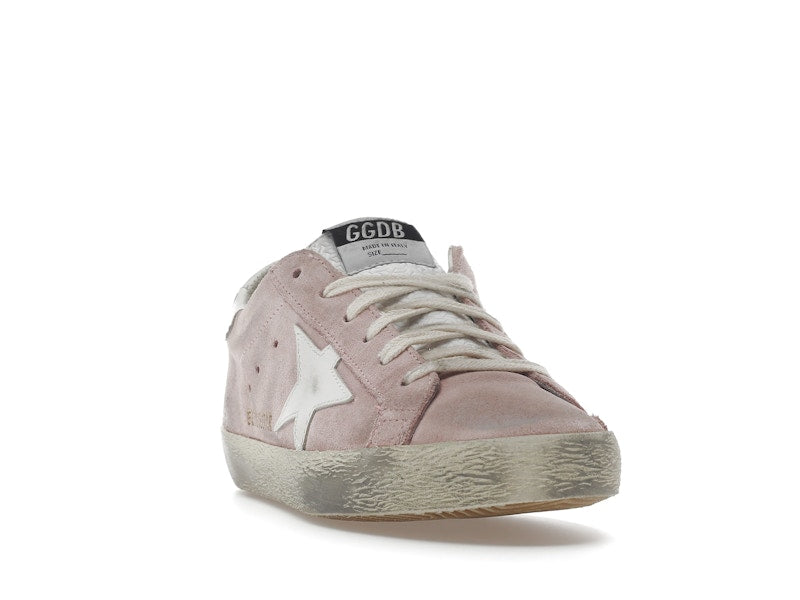 Golden Goose Super Star Pink Suede White