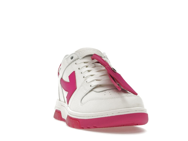 OFF-WHITE Out Of Office Calf Leather White Fuchsia (Women's)