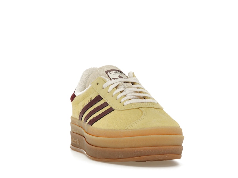 adidas Gazelle Bold Almost Yellow Maroon (Women's)
