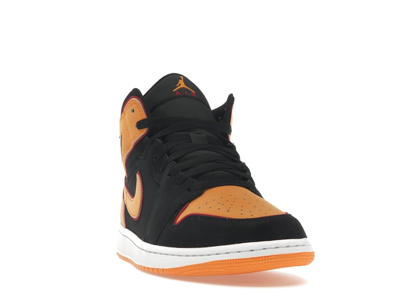 Jordan 1 Mid Fat Tongue Black Orange