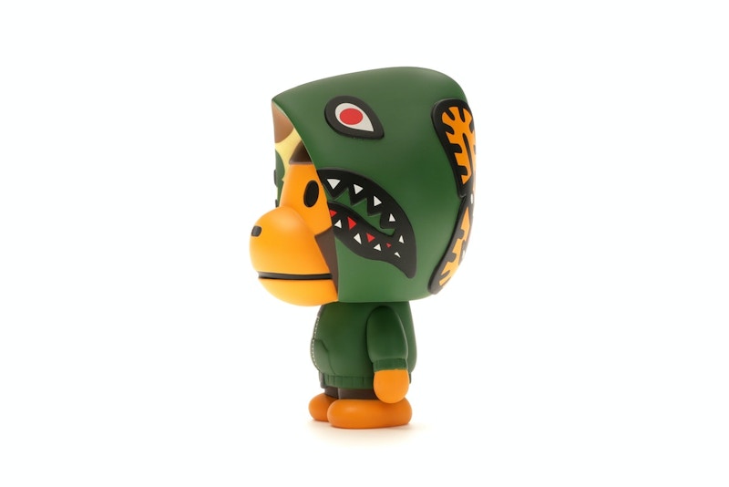 BAPE Baby Milo Shark Hoodie Vinyl Toy Green