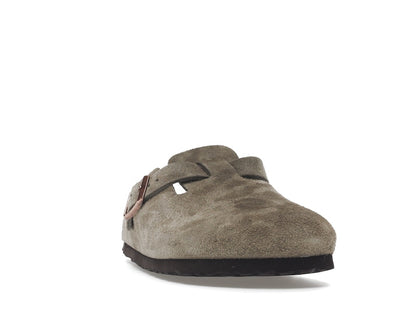 Birkenstock Boston Soft Footbed Suede Taupe (Narrow Fit)