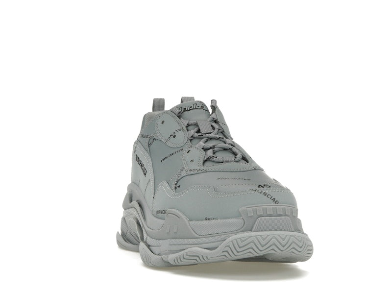 Balenciaga Triple S AllOver Logo Grey Black