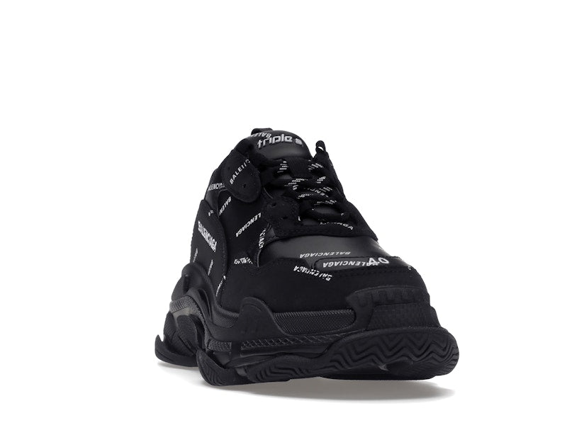 Balenciaga Triple S Black Logo (Women's)