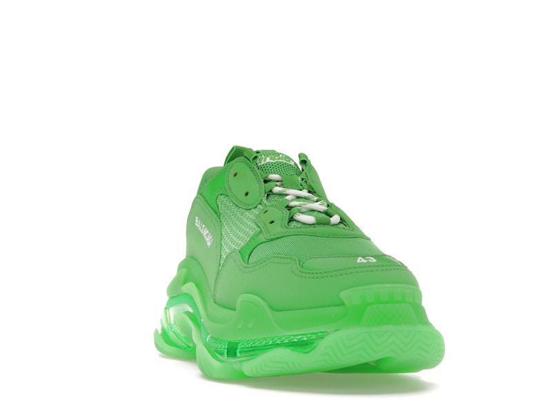 Balenciaga Triple S Clear Sole Bright Green