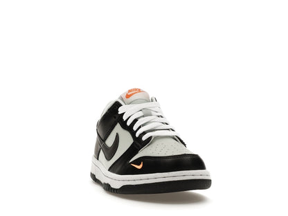 Nike Dunk Low Black Bright Mandarin Mini Swoosh (GS)