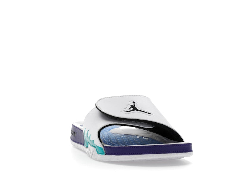 Jordan Hydro 5 Retro Slide White New Emerald Grape Ice Black