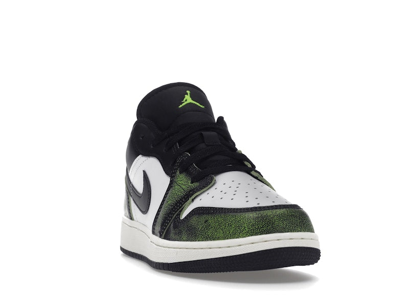 Jordan 1 Low Wear Away Electric Green (GS)