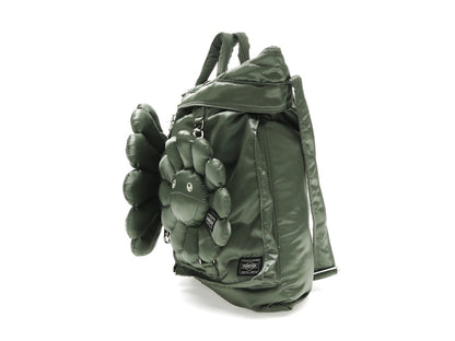 Takashi Murakami x PORTER 2Way Helmet Bag Sage Green