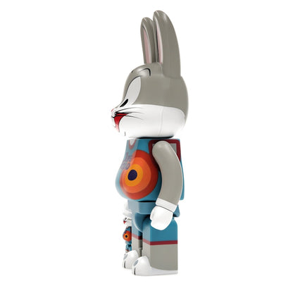 Bearbrick x Space Jam: A New Legacy Rabbrick Bugs Bunny 100% & 400% Set Grey