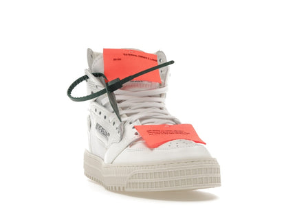 OFF-WHITE Off Court 3.0 Leather White White Orange (Bold Medial Logo)