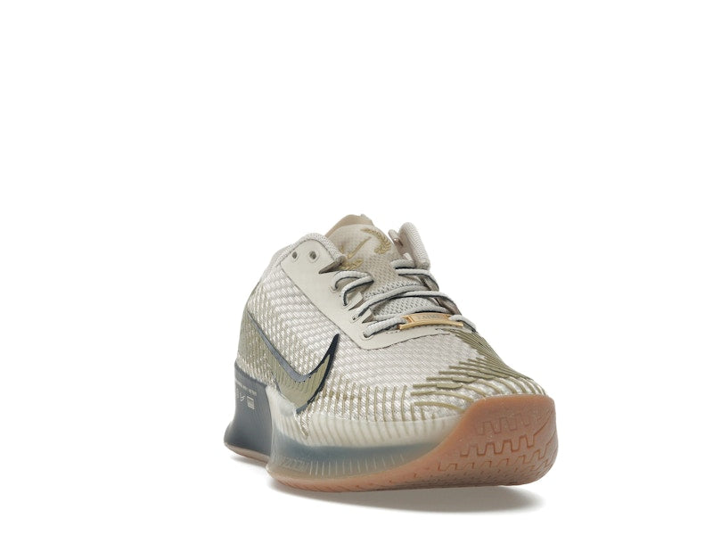 Nike Court Vapor 11 HC Premium Sanddrift Thunder Blue Gum Medium Brown Metallic Gold