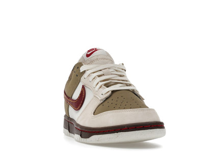 Nike Dunk Low Retro Khaki Team Red Pearl White (Women's)