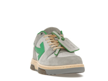 OFF-WHITE Out Of Office OOO Low Tops Light Grey Green