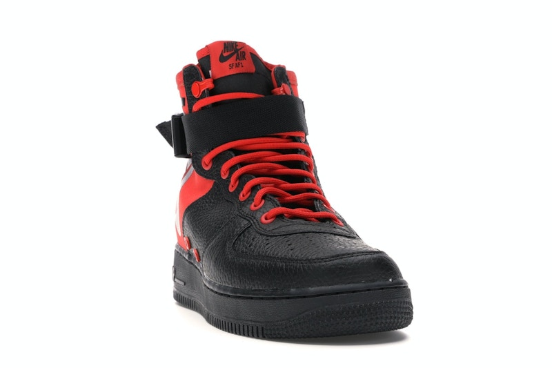 Nike SF Air Force 1 Mid Habanero Red Black