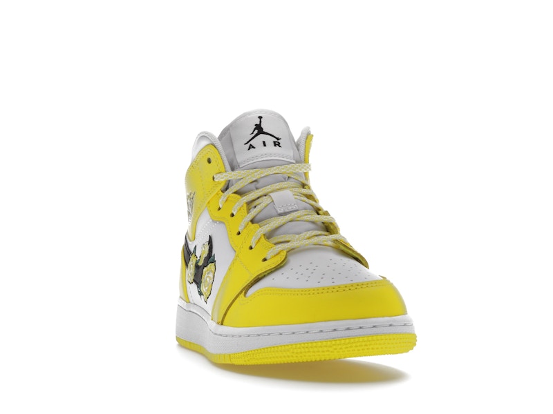 Jordan 1 Mid Dynamic Yellow Floral (GS)