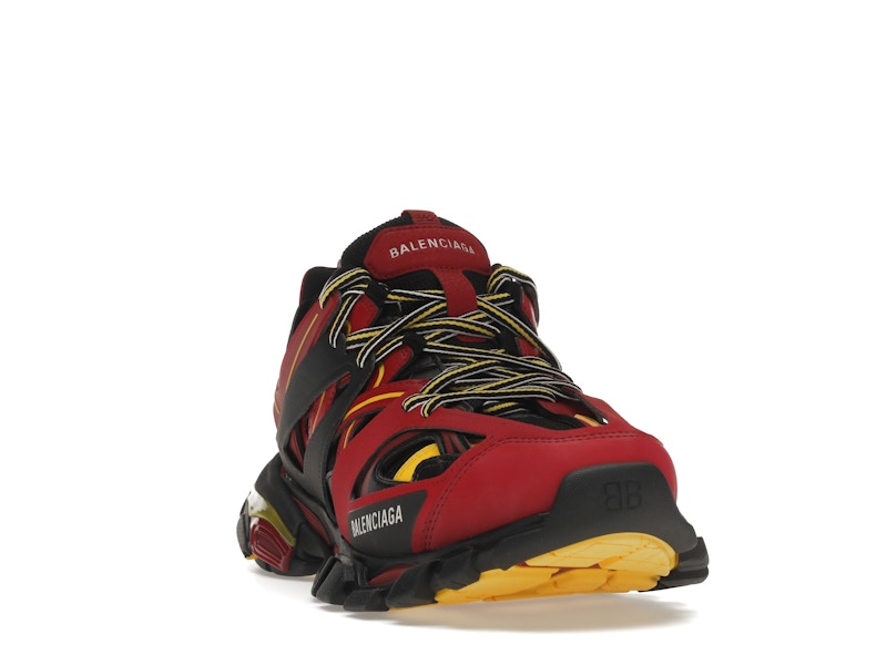 Balenciaga Track Trainers Burgundy Black