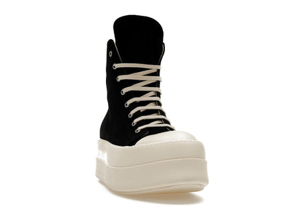 Rick Owens DRKSHDW Mega Bumper Canvas Sneaks Black Milk