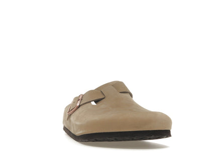 Birkenstock Boston Oiled Leather Tobacco Brown