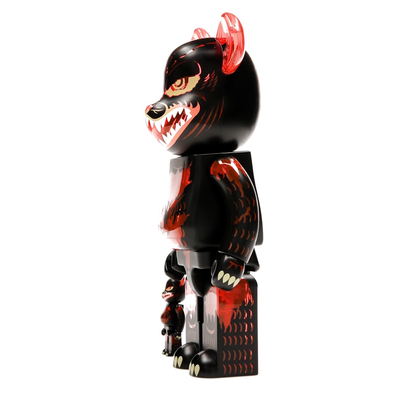 Bearbrick Godzilla VS Destoroyah version Godzilla (Meltdown) 100% & 400% Set Clear Orange Ver.