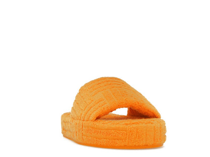 Bottega Veneta Resort Sponge Slide Tangerine