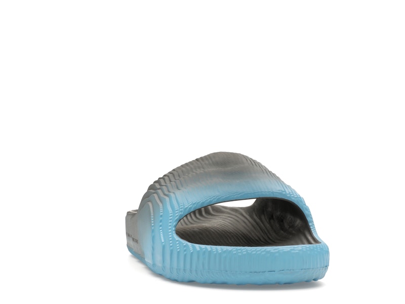adidas Adilette 22 Slides Grey Semi Blue Burst Mel Core Black