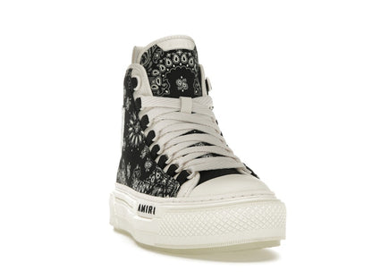 AMIRI Bandana Court Hi-top Sneaker Black White (Women's)