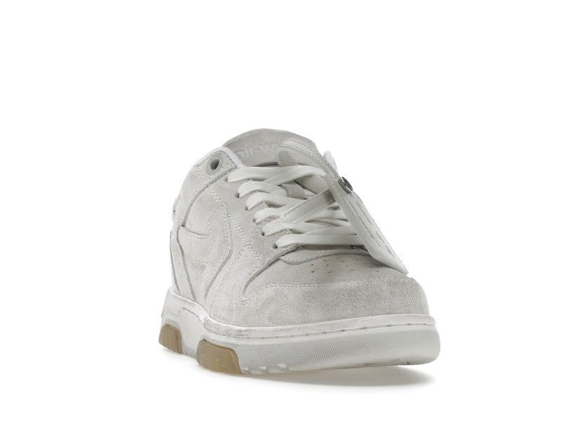 OFF-WHITE Out Of Office OOO Low Tops Vintage Suede Destressed White