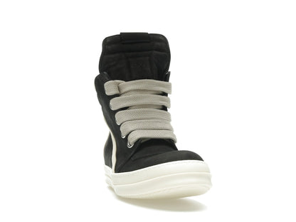 Rick Owens Geobasket Jumbo Lace High Black Milk